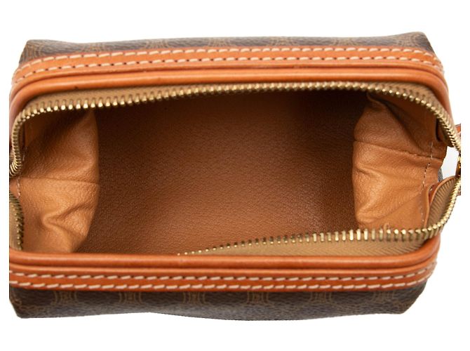 16 Céline Celine Macadam beschichtetes Canvas Täschchen braun - Ansicht 4