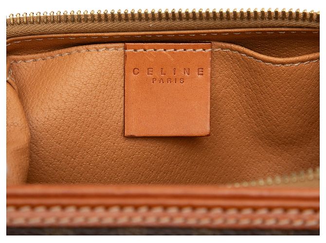 16 Céline Celine Macadam beschichtetes Canvas Täschchen braun - Ansicht 5