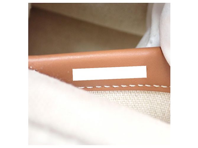 Céline Celine Beige Small Canvas Cabas Thais Satchel - vue 7