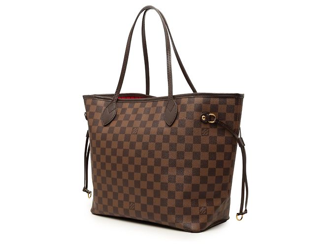 Louis Vuitton Brown Damier Ebene Neverfull MM Marrom - vista 2