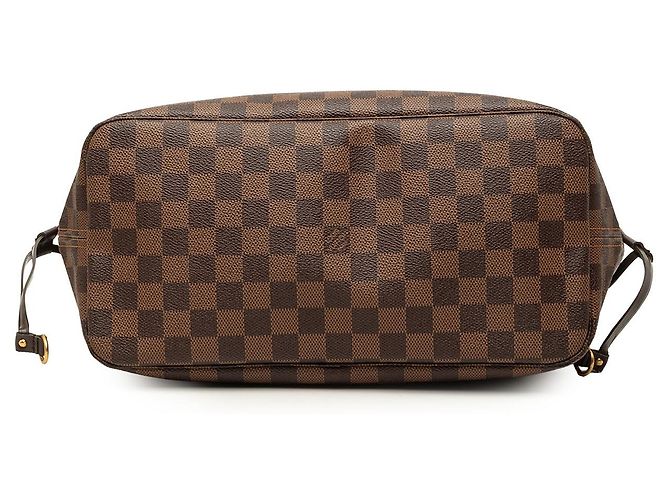 Louis Vuitton Brown Damier Ebene Neverfull MM Marrom - vista 3