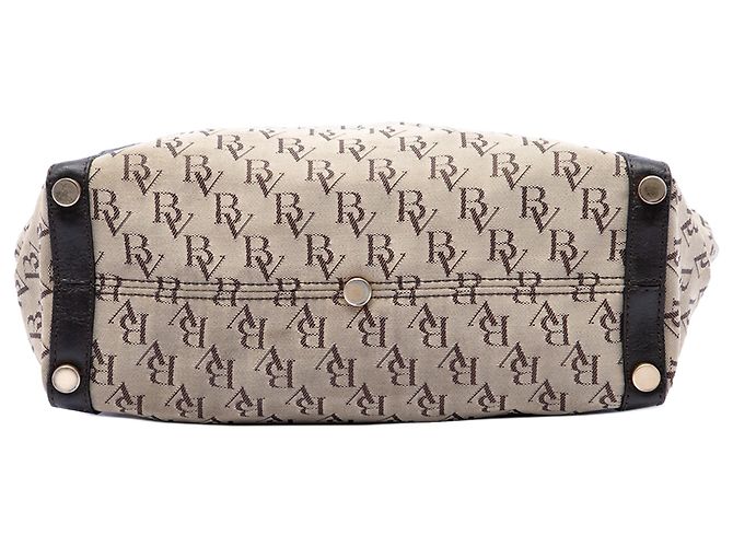 Borsa Tote Bottega Veneta Beige BV Monogram Jacquard - vista 3