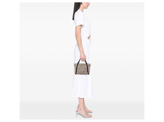 Borsa Tote Bottega Veneta Beige BV Monogram Jacquard - vista 6