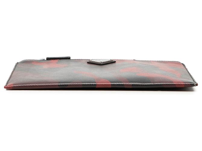 Saffiano Prada Red Tessuto Camouflage Clutch Rot - Ansicht 3