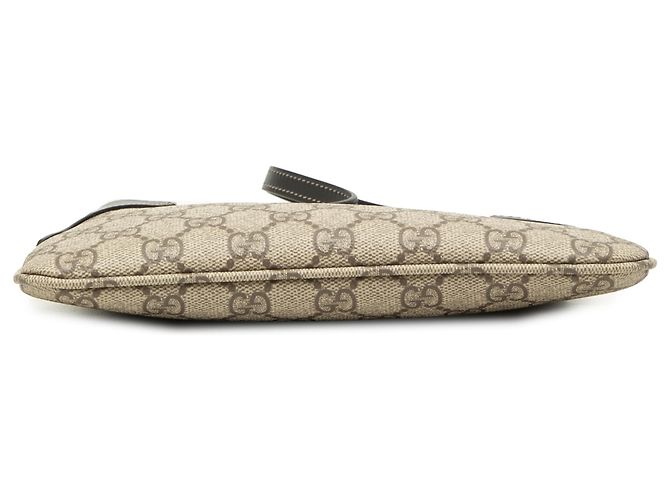 Borsa a tracolla Gucci Small GG Supreme Emblem Beige - vista 3