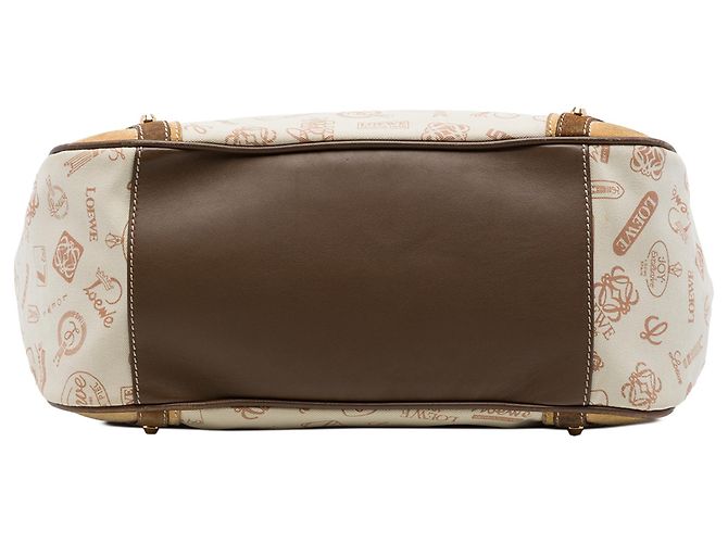 LOEWE Beige 160th Anniversary Canvas Tote mit Wildleder-Besatz - Ansicht 3