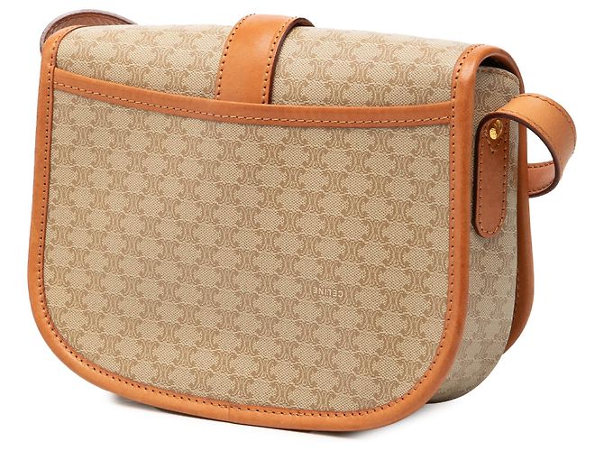 Céline Celine Beige Macadam Coated Canvas Crossbody-Tasche - Ansicht 2