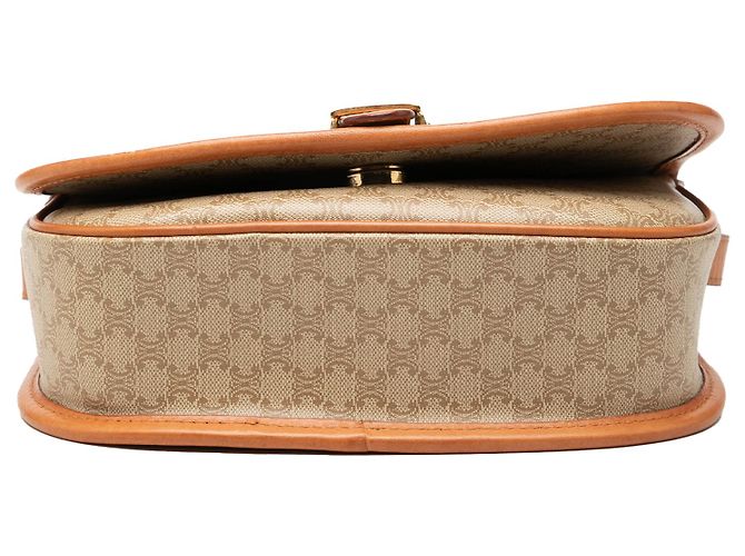 Céline Celine Beige Macadam Coated Canvas Crossbody-Tasche - Ansicht 3