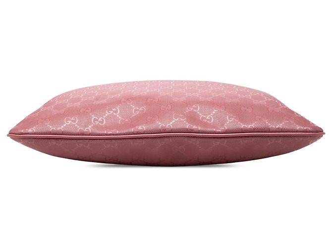 Gucci Borsa a Tracolla Rosa Stampa GG - vista 3