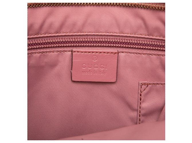 Gucci Borsa a Tracolla Rosa Stampa GG - vista 5