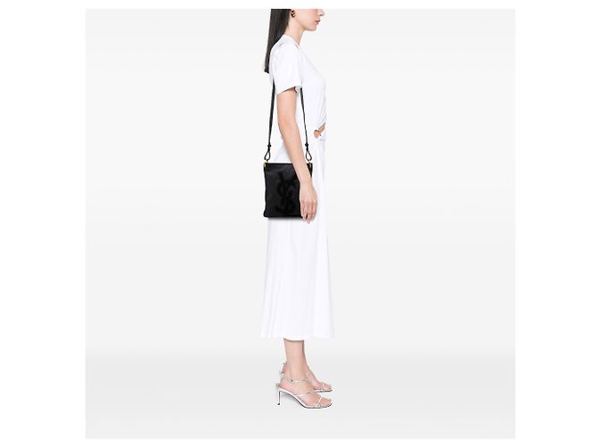 Autre Marque Saint Laurent Black Denim Monogram Kahala Crossbody Nero - vista 6