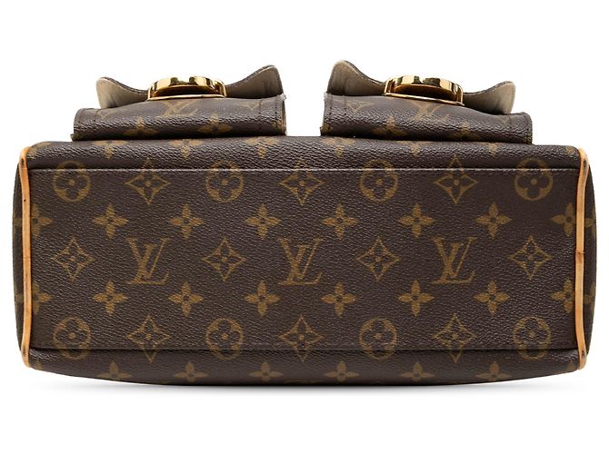Louis Vuitton Brown Monogram Manhattan PM Marron - vue 3