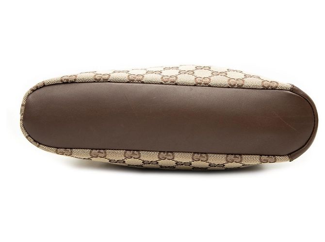 Borsa a tracolla Gucci in tela GG beige - vista 3