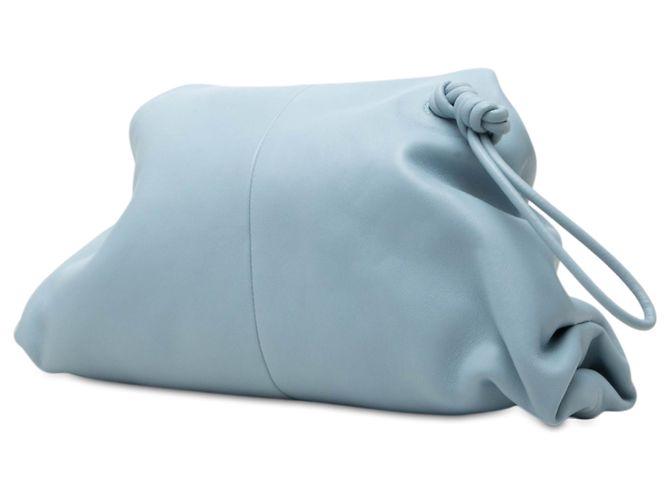 Clutch angular BV Trine de piel azul Bottega Veneta Azul claro - vista 2