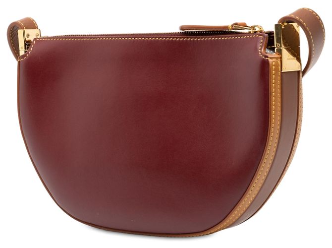 Burberry Red Mini Leather Olympia Crossbody Rosso Bordò - vista 2