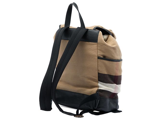 Burberry Brown Mega Check Canvas Drifton Backpack Light brown - view 2