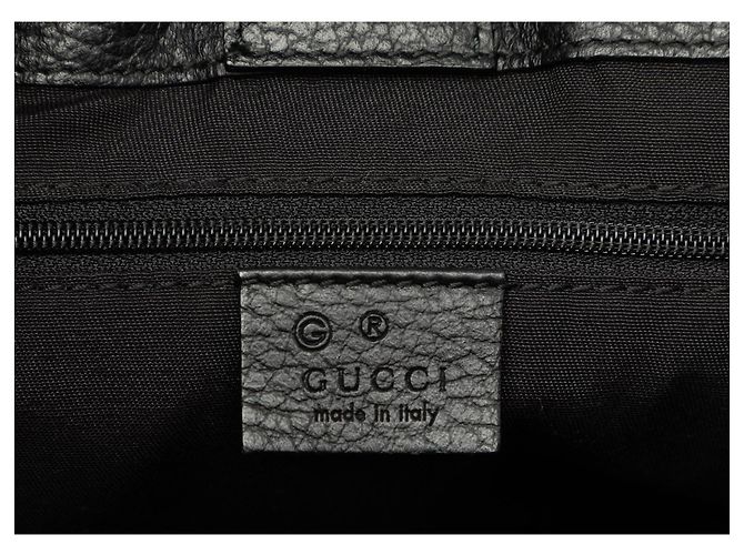 Bamboo Borsa Tote Gucci in denim GG nero con nappe in bambù - vista 5