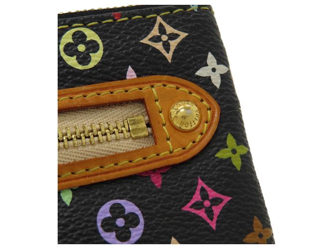 Louis Vuitton M60031 Pochette MM Coin Case Nero Multicolore - vista 10