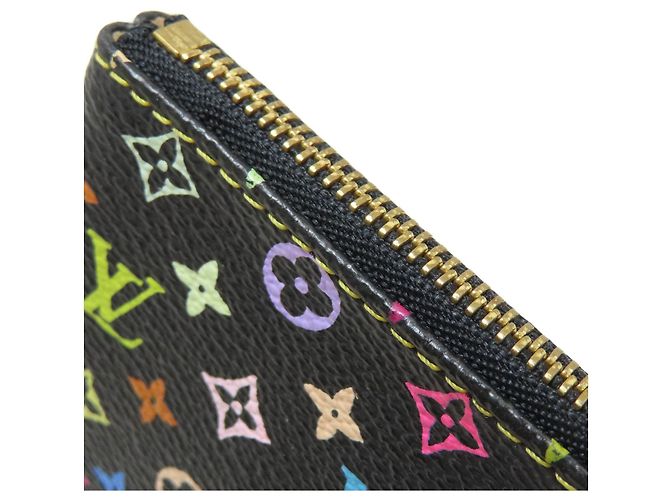 Louis Vuitton M60031 Pochette MM Coin Case Nero Multicolore - vista 12
