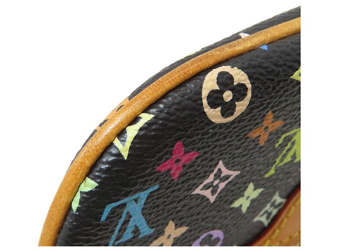 Louis Vuitton M60031 Pochette MM Coin Case Nero Multicolore - vista 13