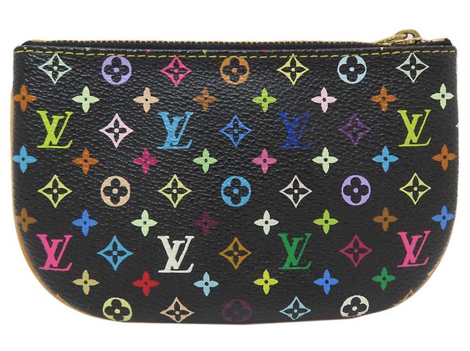 Louis Vuitton M60031 Pochette MM Coin Case Nero Multicolore - vista 2