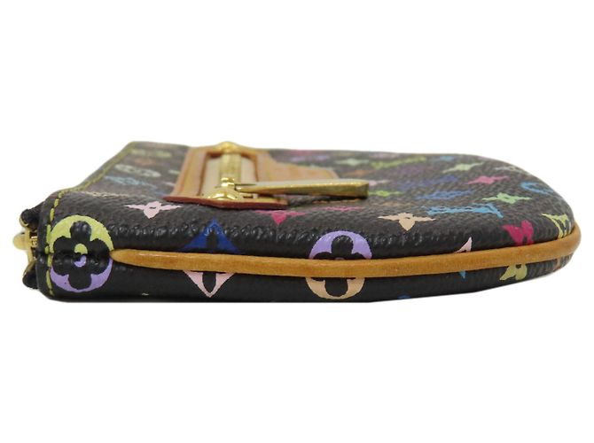Louis Vuitton M60031 Pochette MM Coin Case Nero Multicolore - vista 3
