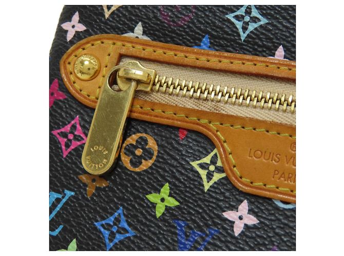 Louis Vuitton M60031 Pochette MM Coin Case Nero Multicolore - vista 9