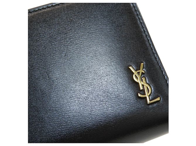 Cartera bi-fold Yves Saint Laurent Cassandra Negro - vista 15
