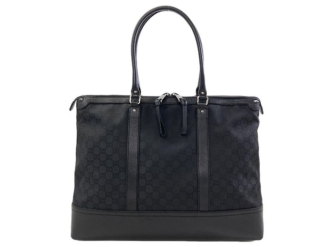 Borsa Tote Gucci in Nylon Nero - vista 2