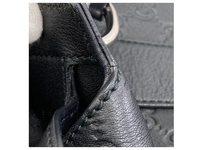 Bamboo Gucci 355772 Leder Tote Bag Schwarz - Ansicht 9