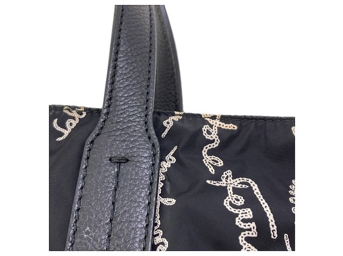 Borsa Salvatore Ferragamo in nylon nero - vista 11