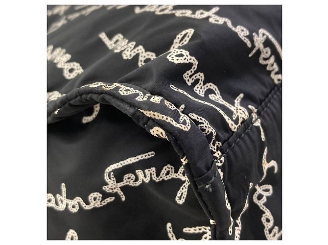Borsa Salvatore Ferragamo in nylon nero - vista 14
