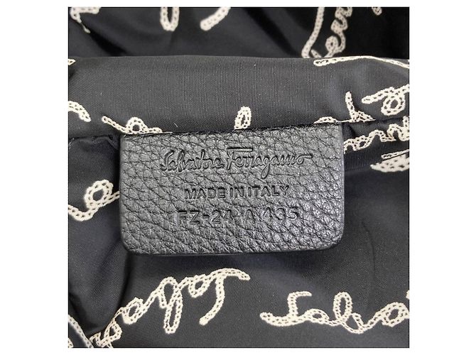Borsa Salvatore Ferragamo in nylon nero - vista 6