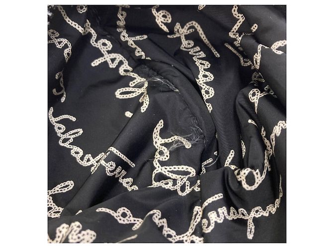 Borsa Salvatore Ferragamo in nylon nero - vista 8