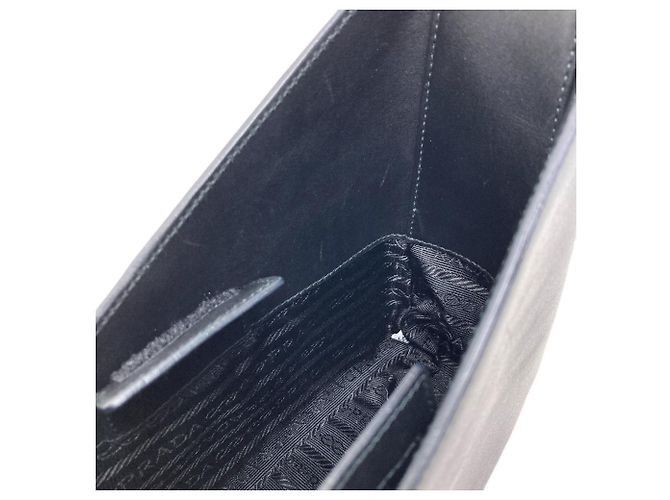 Prada Asymmetrische Hobo One-Shoulder Tasche Schwarz - Ansicht 7
