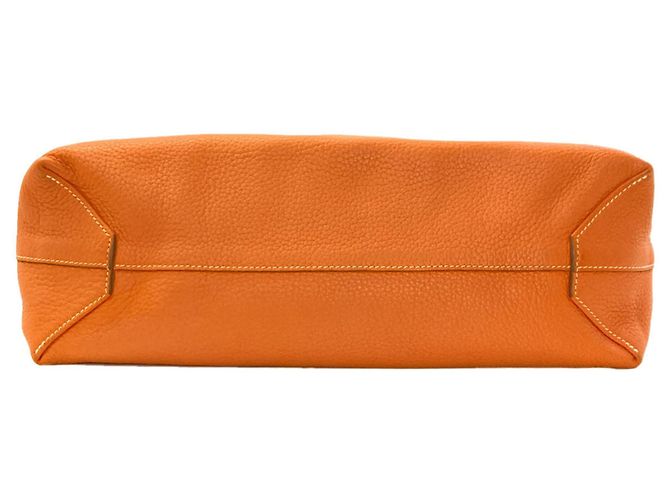 Hermès Saco Tote Hermes Double Sens 36 Laranja Amarelo - vista 4