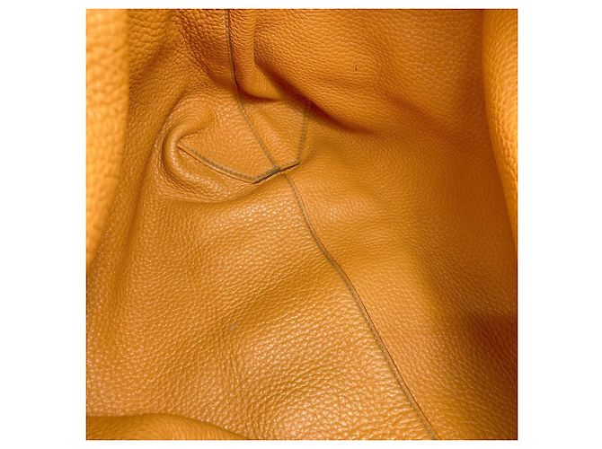 Hermès Saco Tote Hermes Double Sens 36 Laranja Amarelo - vista 9