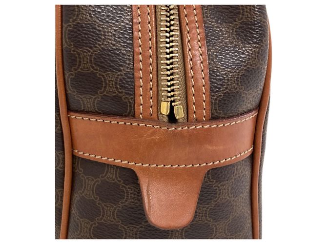 Céline Bolsa Celine Macadam Pattern Marrom - vista 10