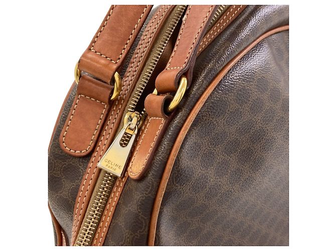 Céline Bolsa Celine Macadam Pattern Marrom - vista 11