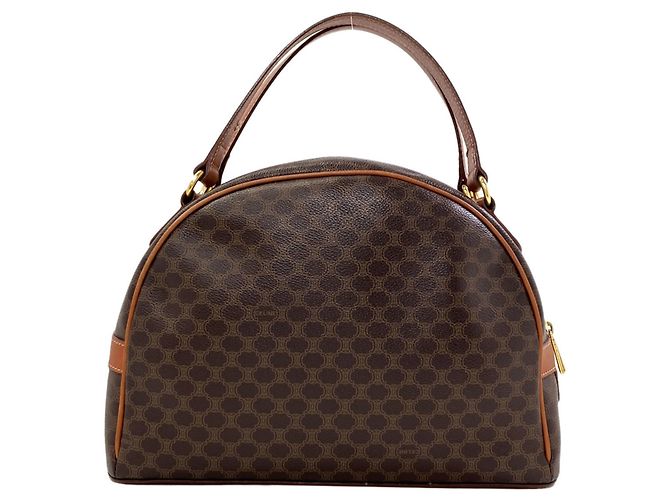 Céline Bolsa Celine Macadam Pattern Marrom - vista 2