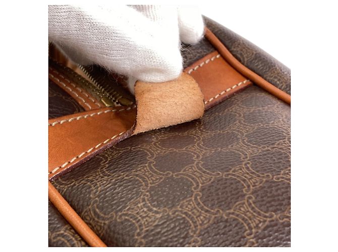 Céline Bolsa Celine Macadam Pattern Marrom - vista 9