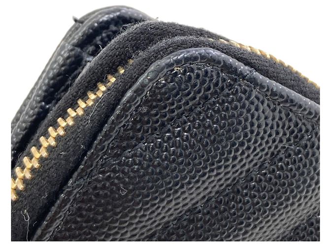 Autre Marque Cartera bi-fold de piel Saint Laurent Cassandra Negro - vista 11