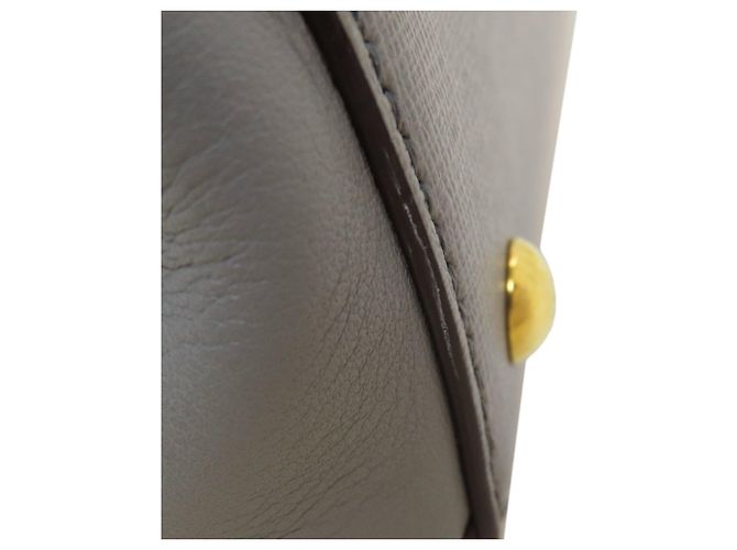 Fendi 2Jours 2-Way Handtasche aus grauem Leder - Ansicht 18