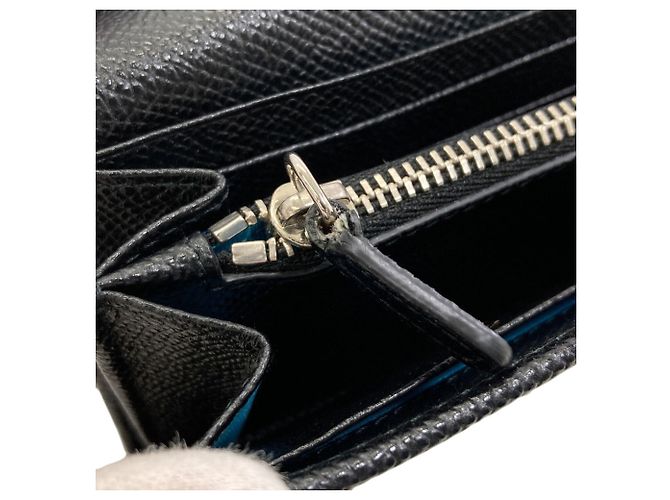 Bulgari Cartera larga Bvlgari Bvlgari de piel negra Negro - vista 10