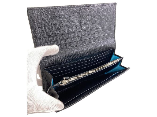 Bulgari Cartera larga Bvlgari Bvlgari de piel negra Negro - vista 4