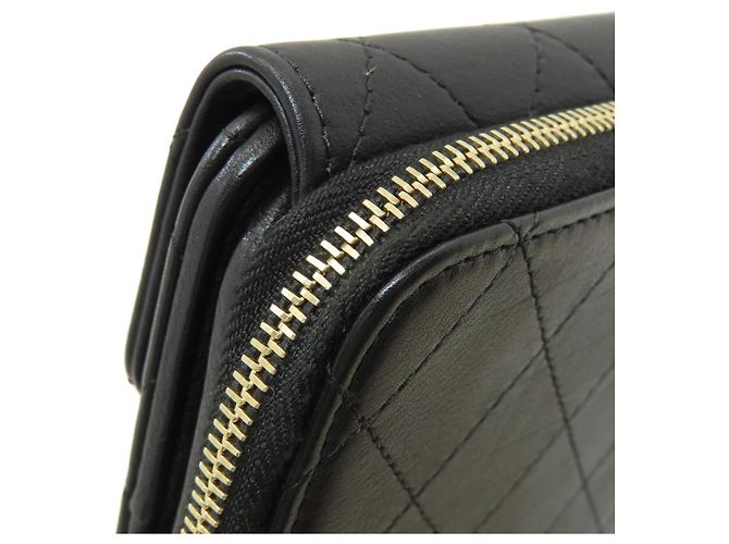 Chanel Coco Mark Matelassé Bi-fold Wallet Black - view 19