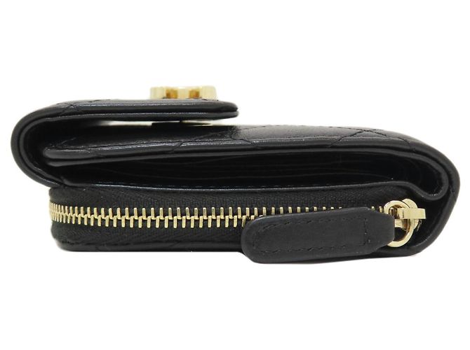 Chanel Coco Mark Matelassé Bi-fold Wallet Black - view 3