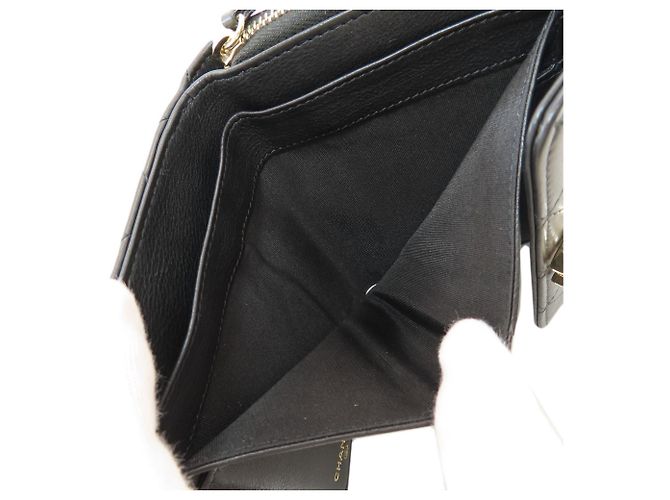 Chanel Coco Mark Matelassé Bi-fold Wallet Black - view 5