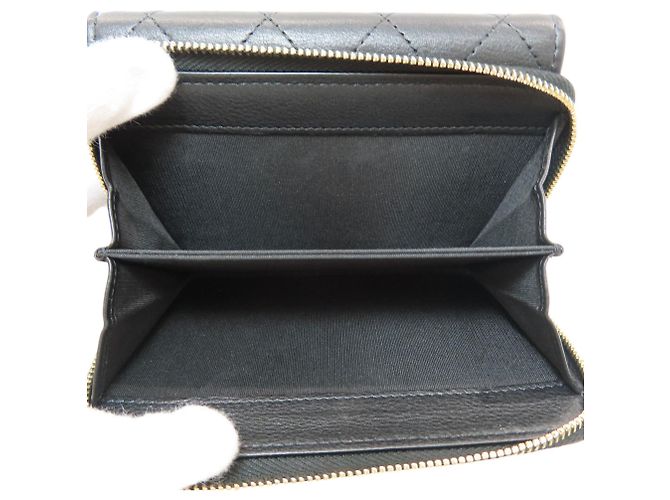 Chanel Coco Mark Matelassé Bi-fold Wallet Black - view 6