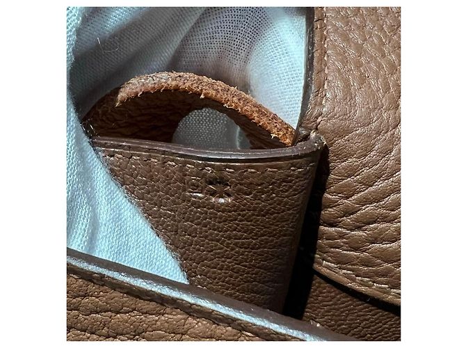 Hermès Bolsa de Ombro em Couro Marrom - vista 10